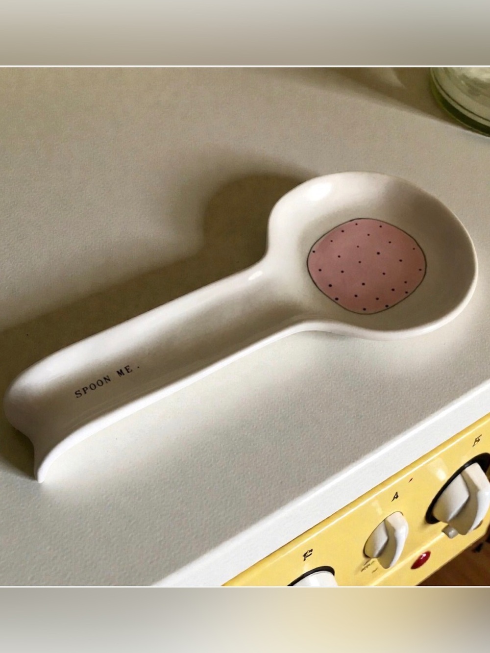 Rae Dunn Cute Ceramic Spoon Rest
